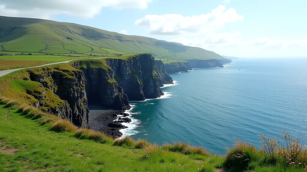 Dramatic coastal cliffs and Atlantic Ocean vista from Slea Head